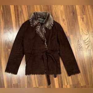 American Outdoor Co. "True Grit" Women's Size XS Long Heavy Duty Fur Lined Coat